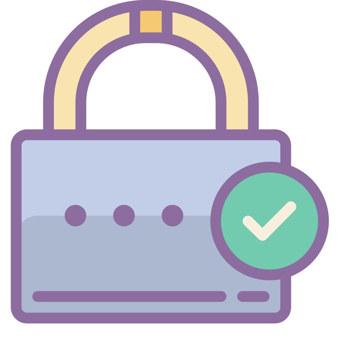 cute color style sicurezza icon