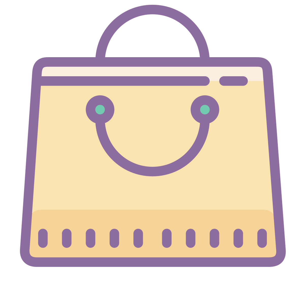 cute color style shopping bag  v2 icon