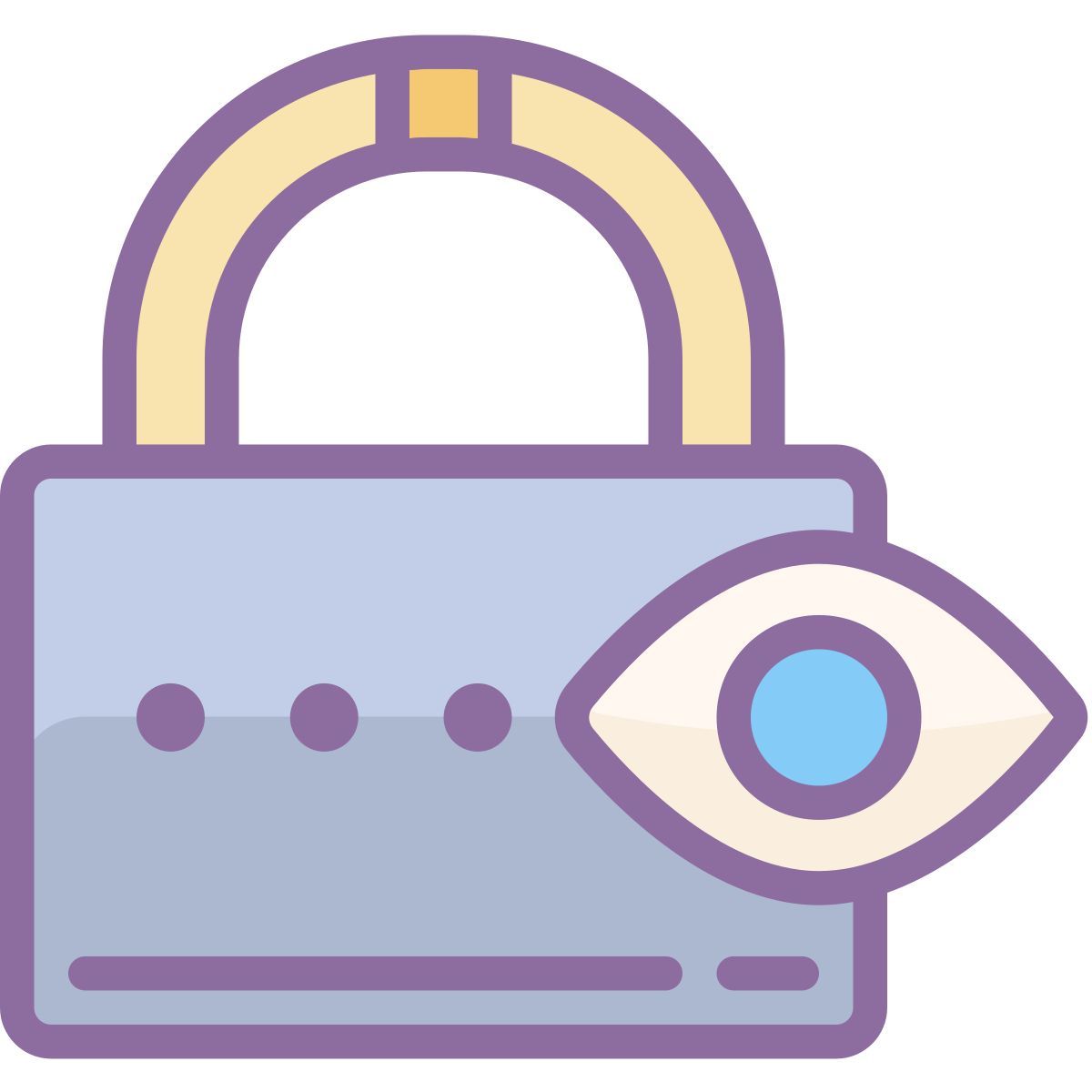 cute color style mostrar contraseña icon