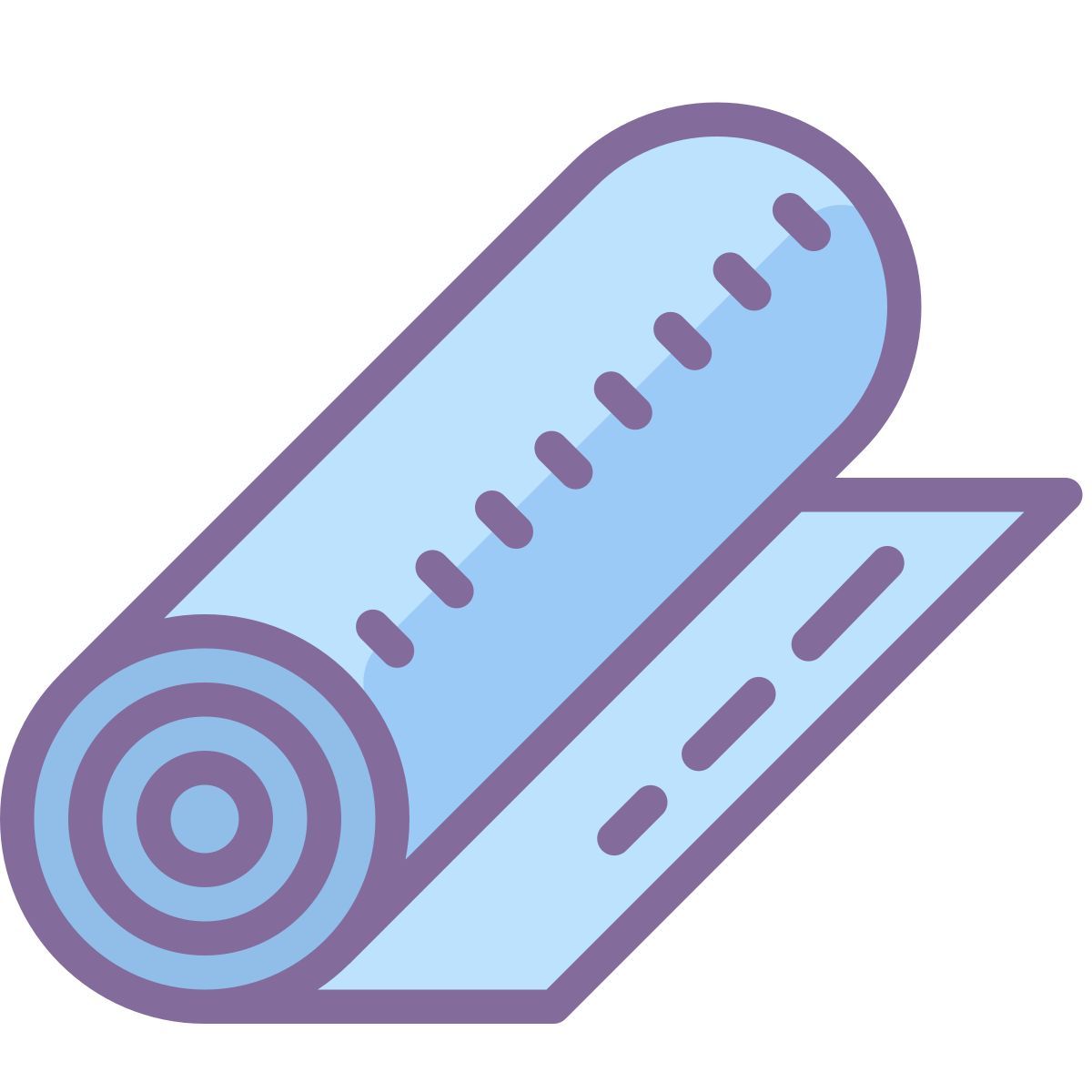 cute color style materassino da campeggio icon