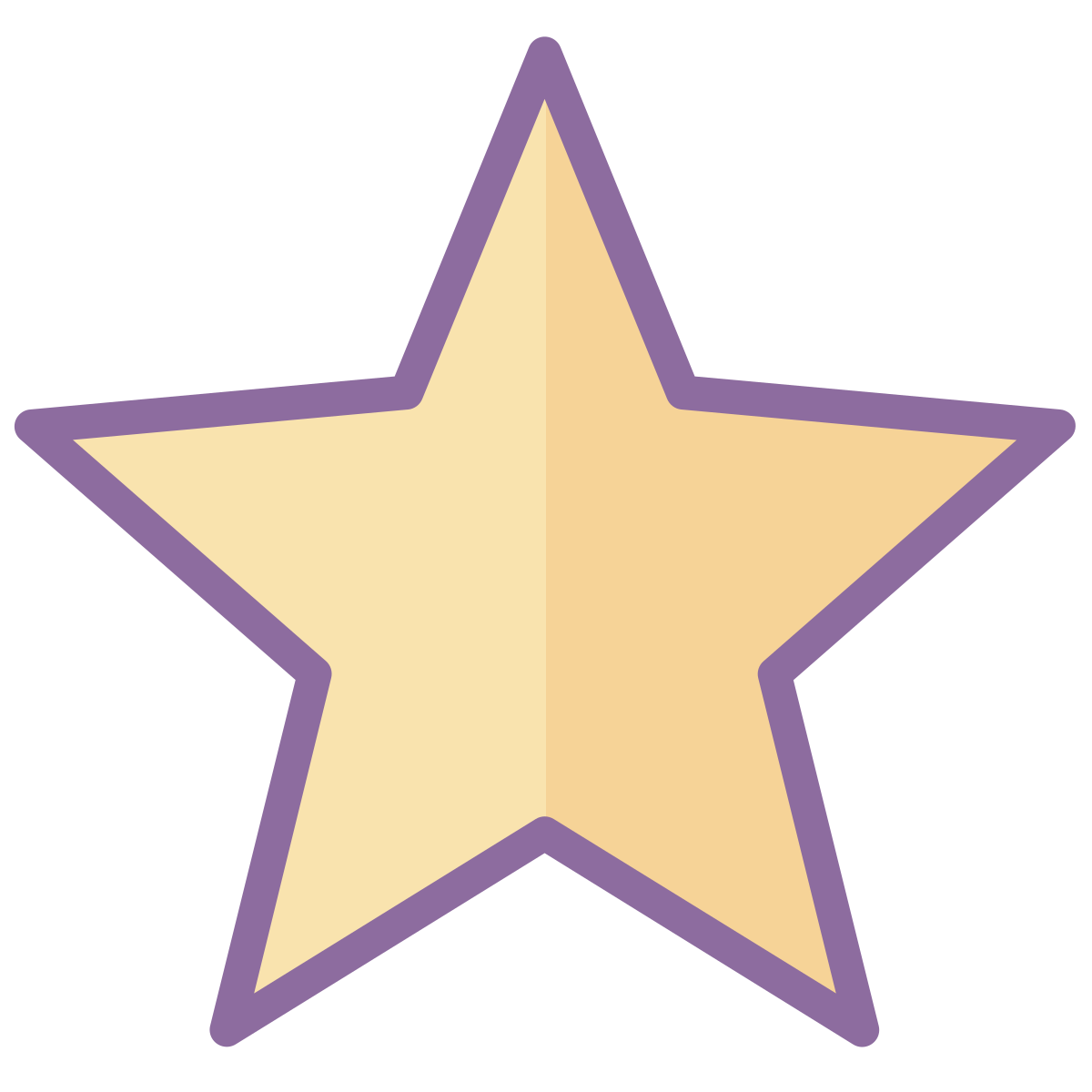 cute color style star  v2 icon