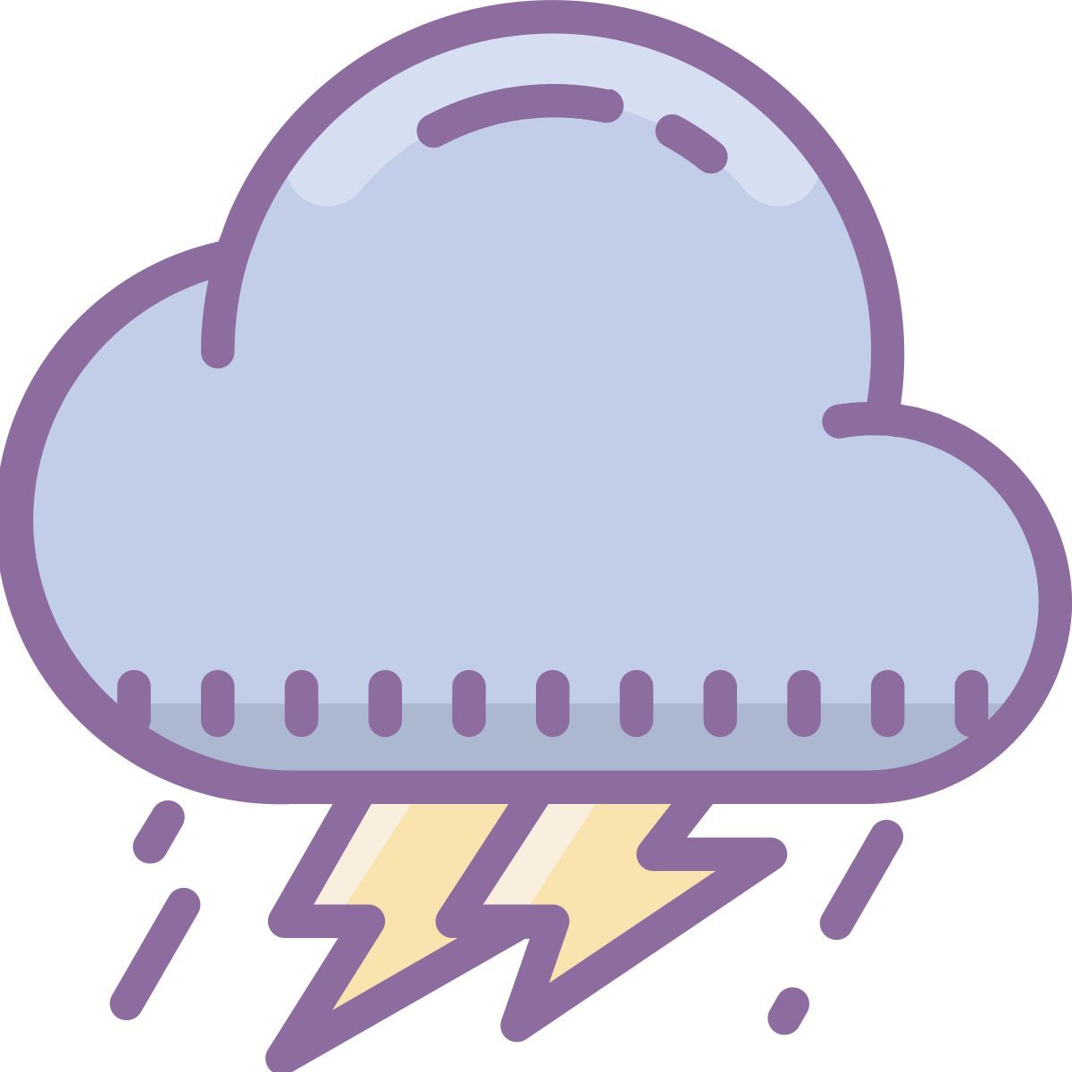 cute color style 风暴 icon