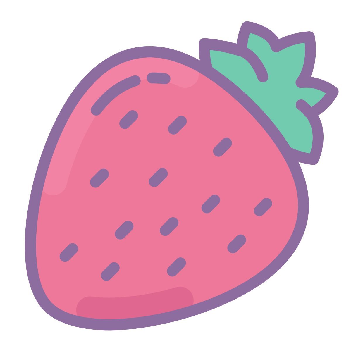 cute color style fragola icon