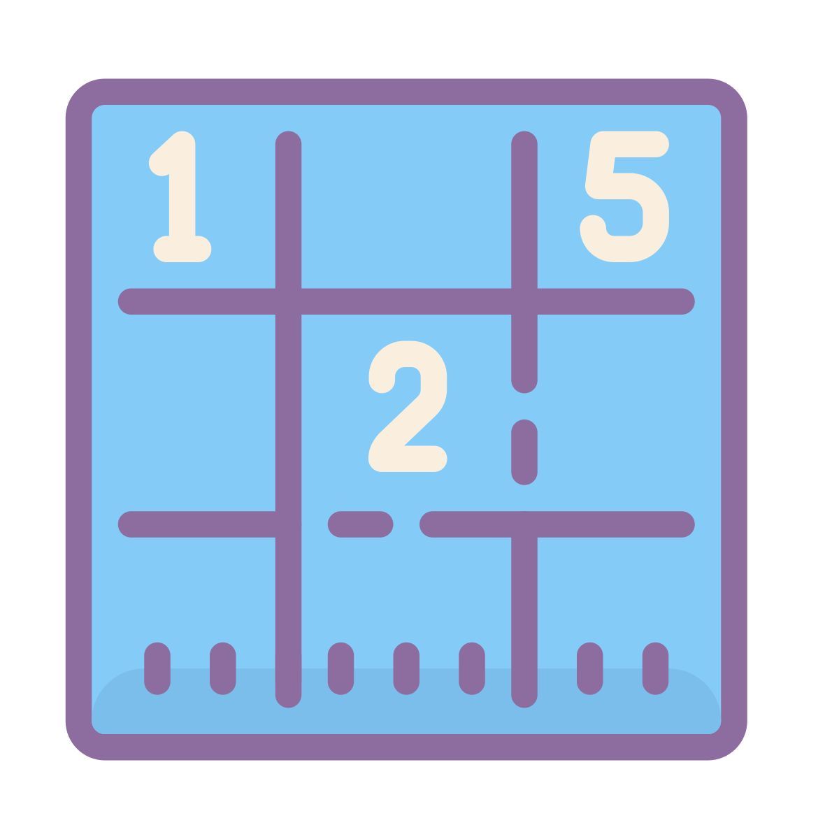 cute color style sudoku icon