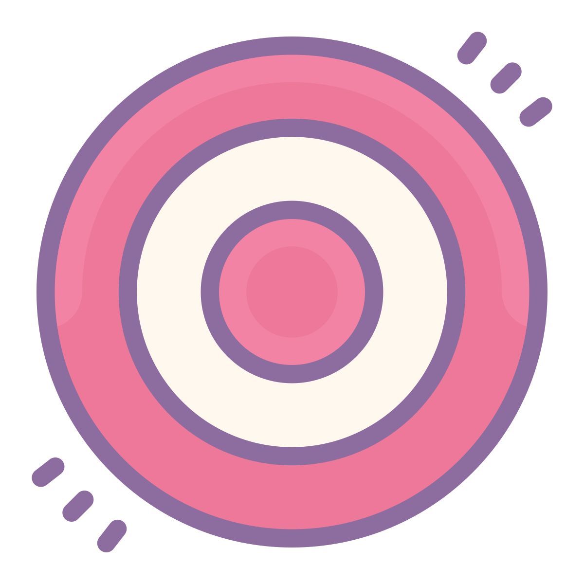 cute color style target app icon