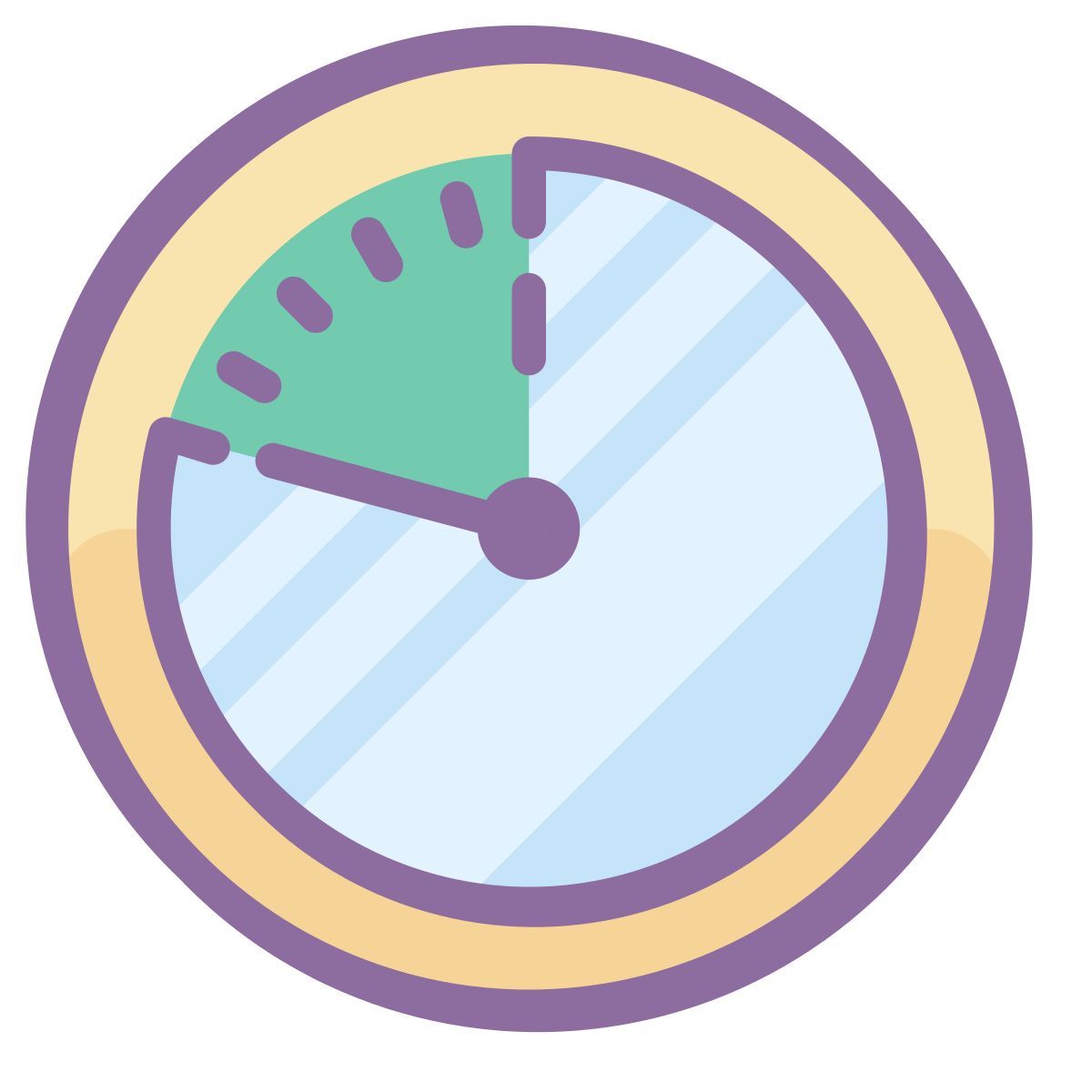 cute color style 시간 범위 icon