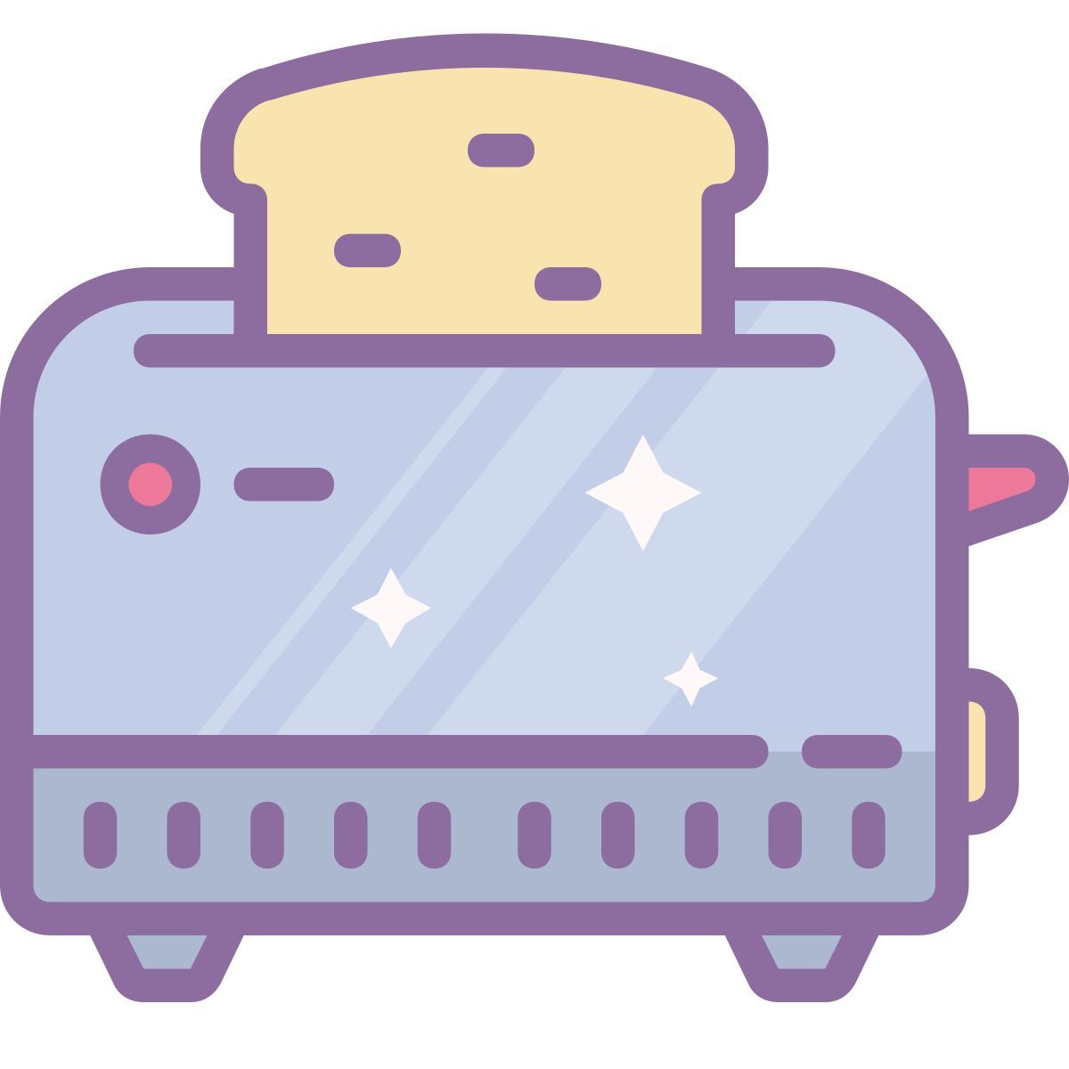cute color style tostadora icon
