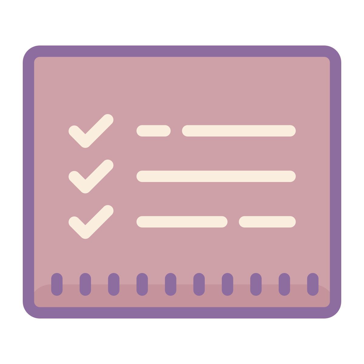 cute color style liste de choses à faire icon