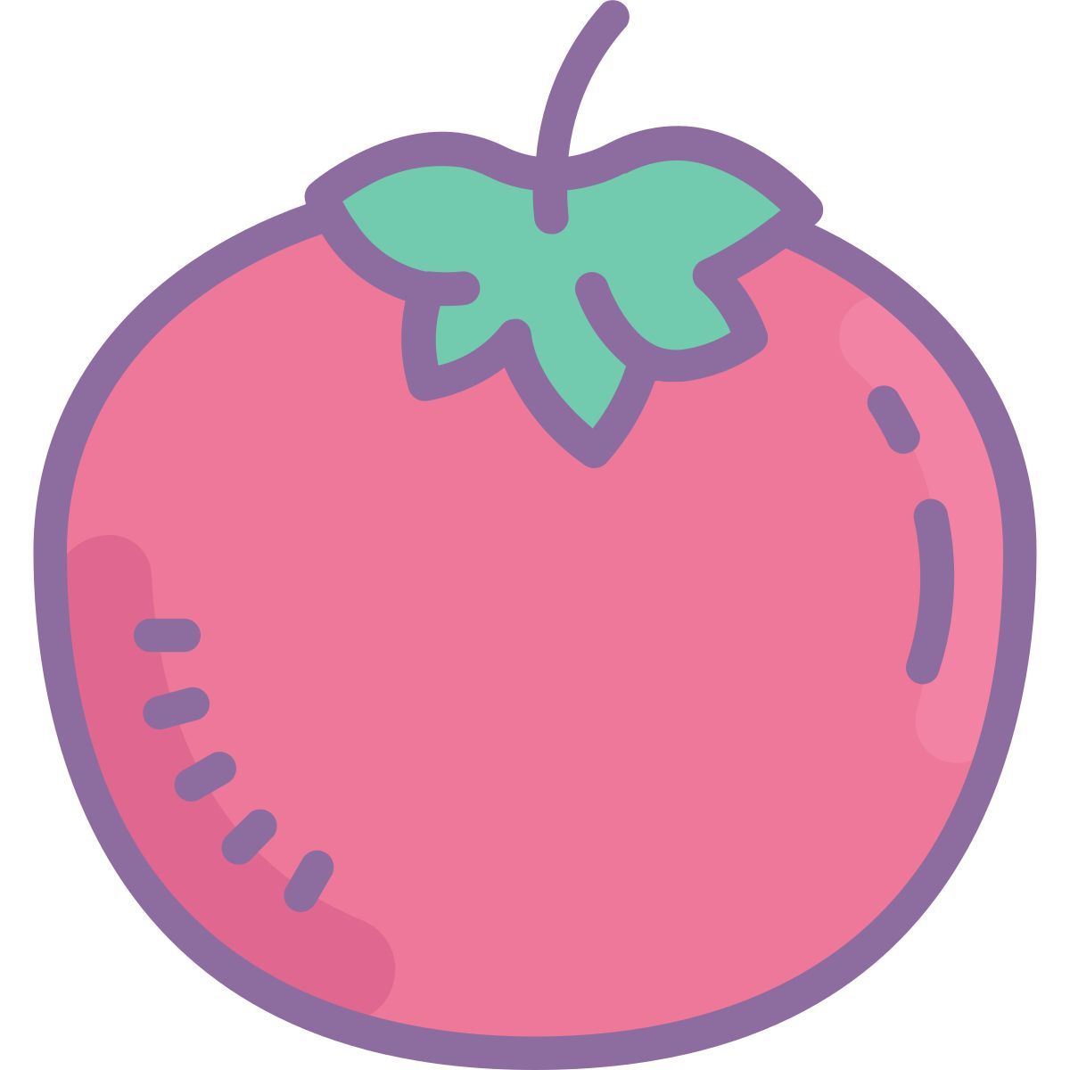 cute color style 番茄 icon