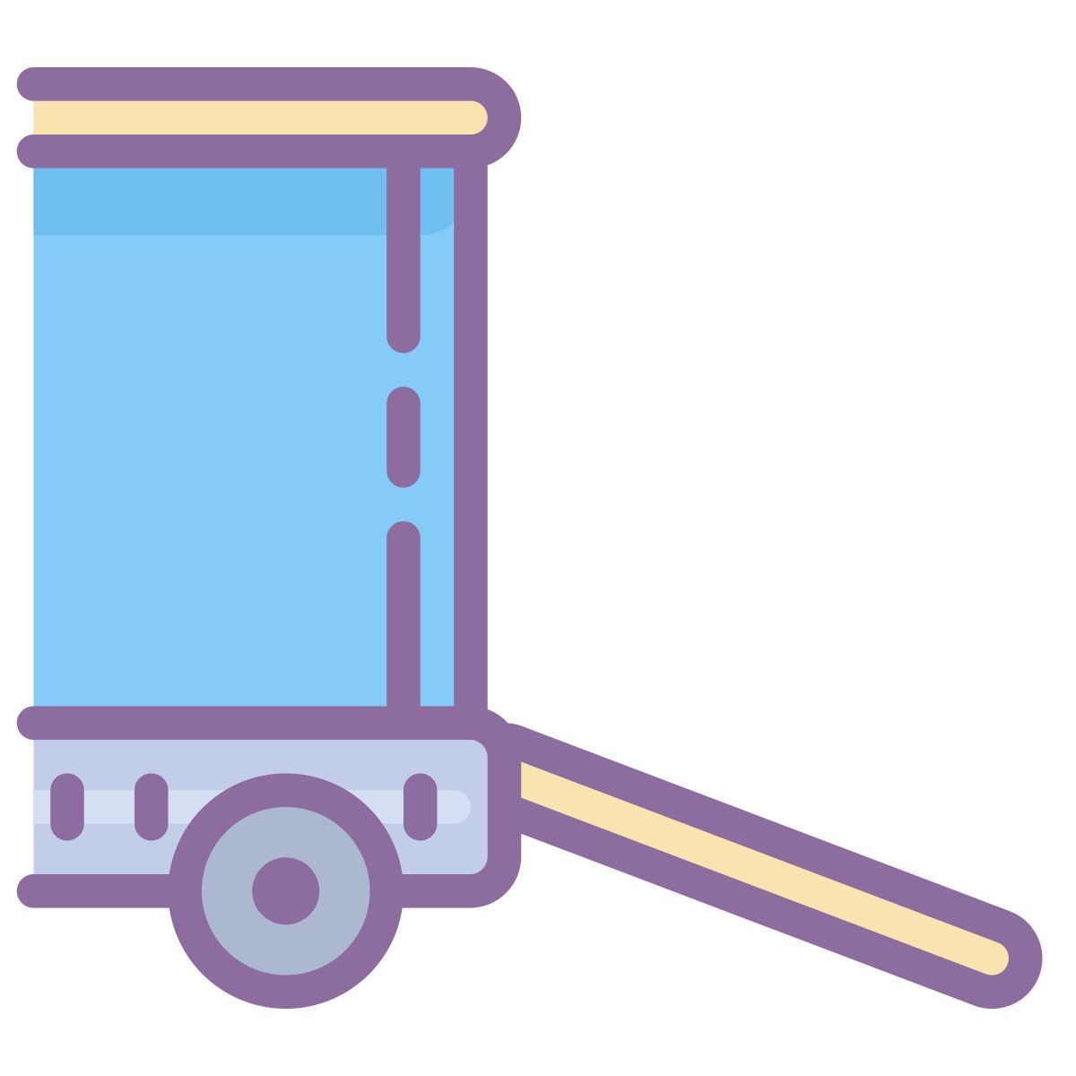 cute color style 卡车坡道 icon