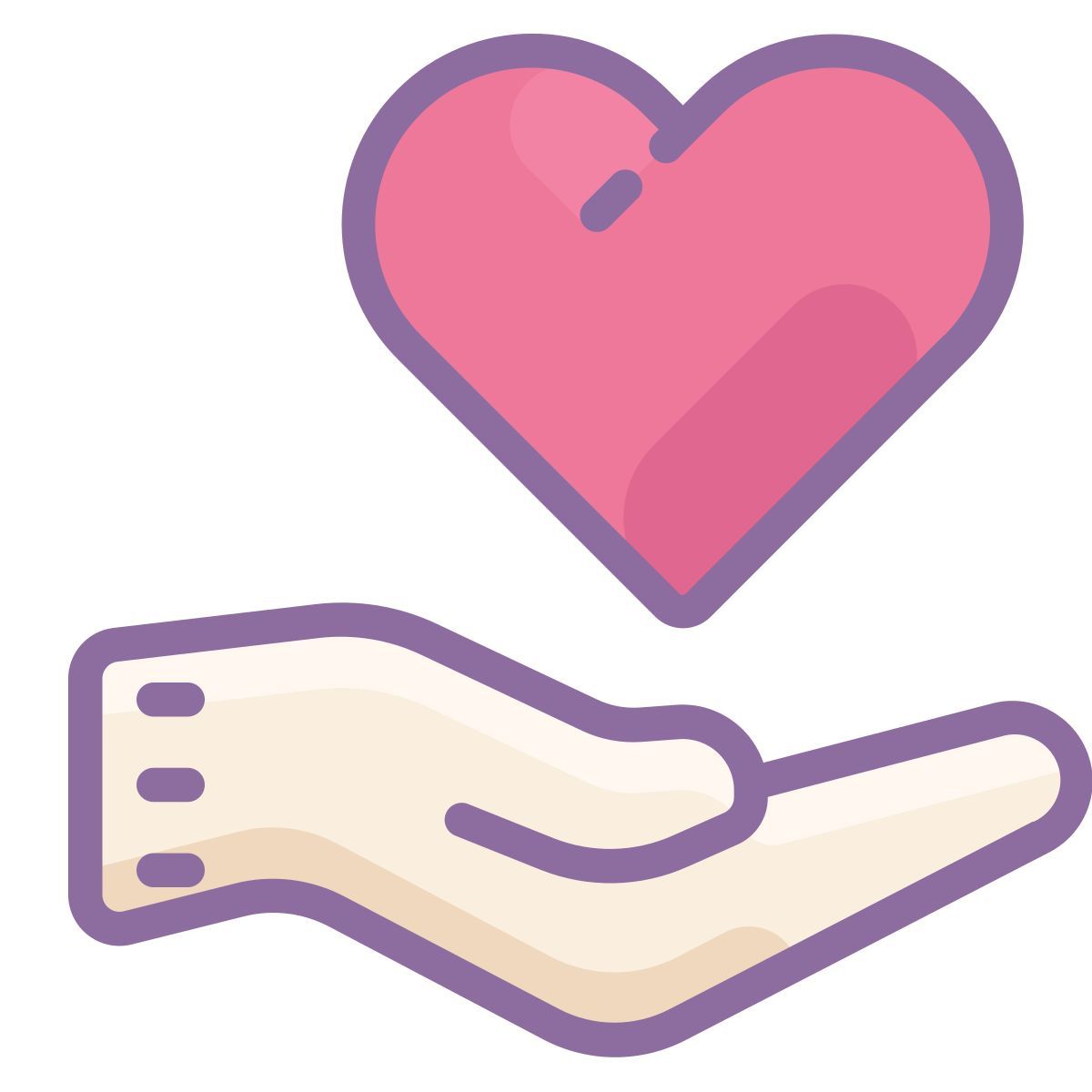 cute color style 关心 icon