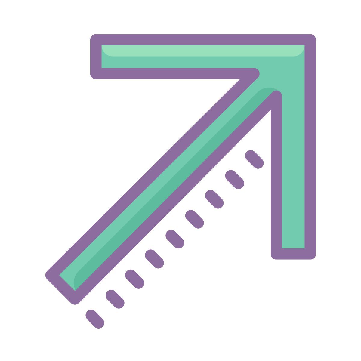 cute color style in alto a destra icon