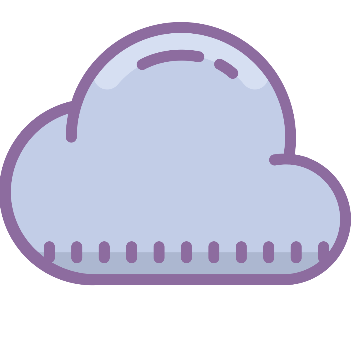 cute color style upload to cloud  v2 icon