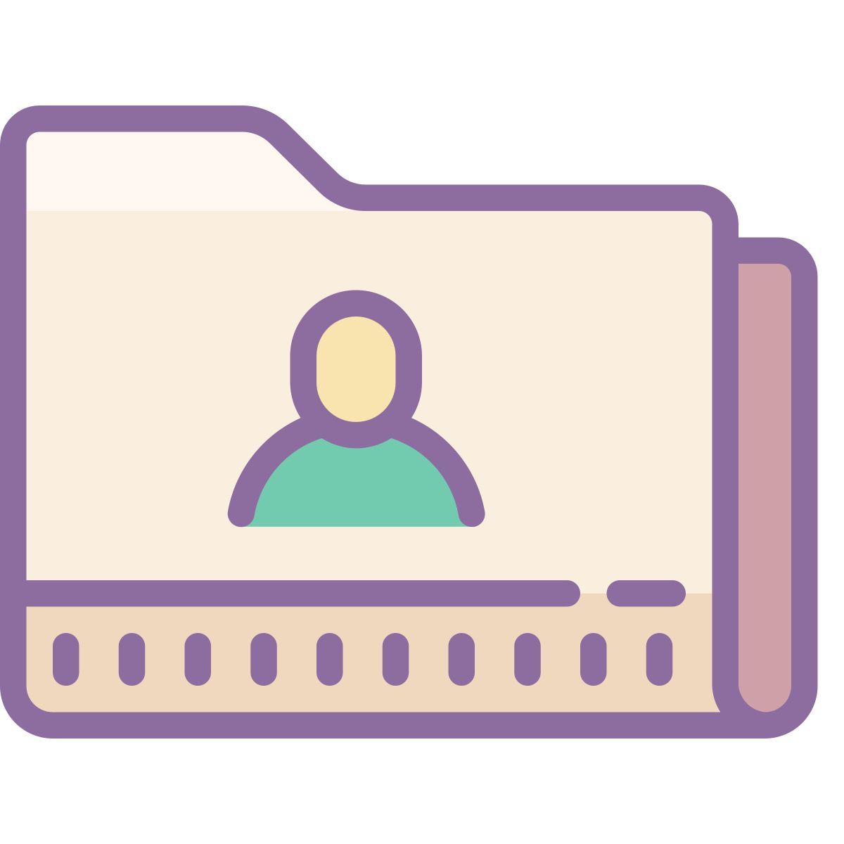 cute color style 用户文件夹 icon