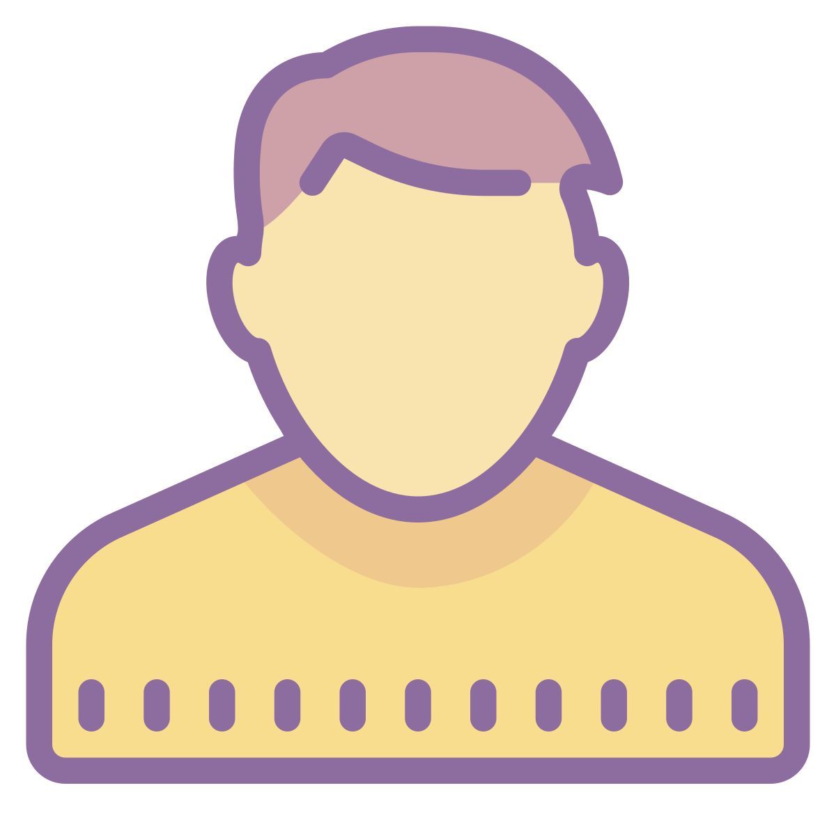 cute color style 男性用户 icon