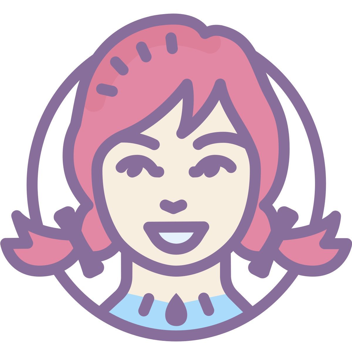 cute color style wendy`s icon