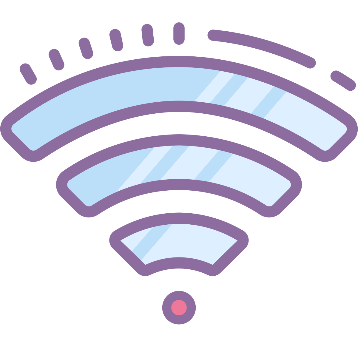 cute color style wifi  v2 icon