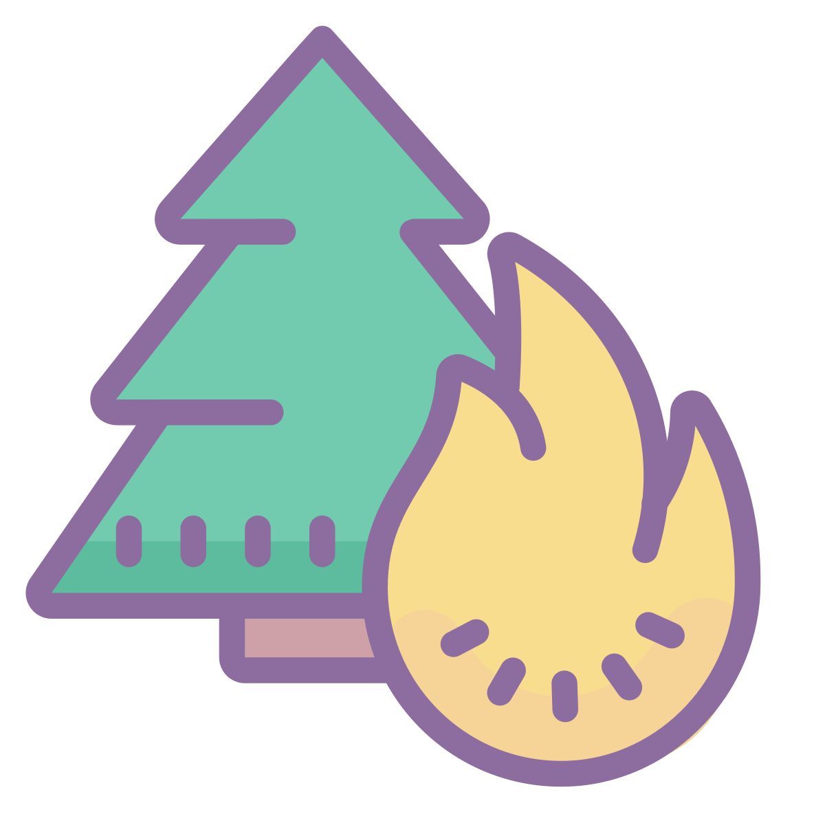 cute color style lauffeuer icon