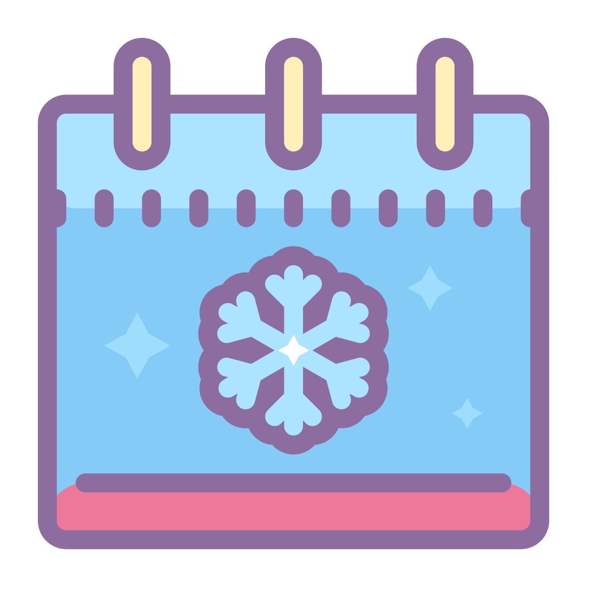 cute color style 冬季 icon