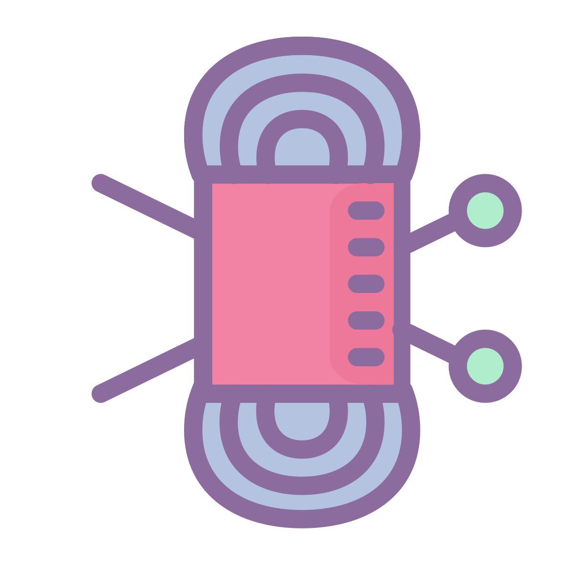 cute color style wool icon