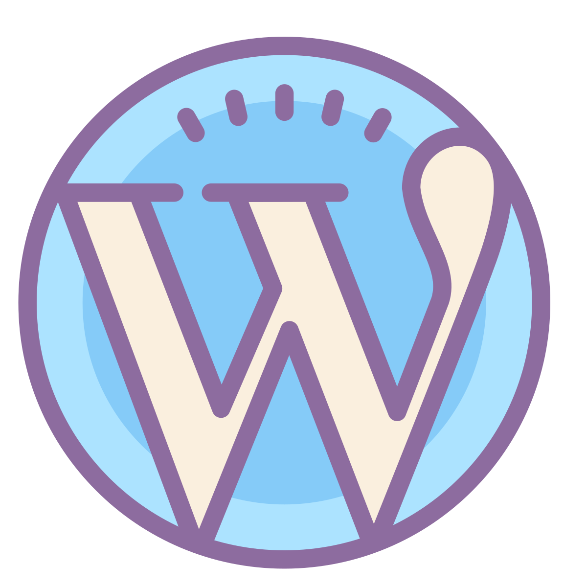 cute color style wordpress  v2 icon