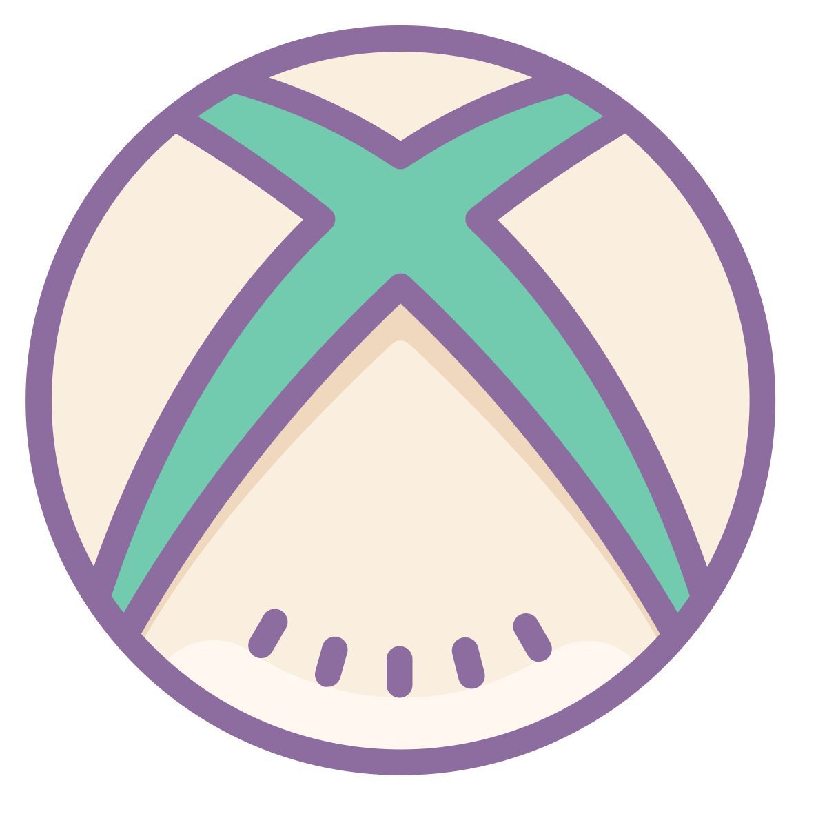 cute color style xbox icon