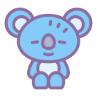 BT21 Koya icon in Cute Color Style