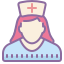nurse female icon