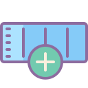 Row icon. Data Table upload icons.