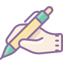 Study Icons In Cute Color Style For Graphic Design And User Interfaces
