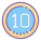 Circled 10 icon