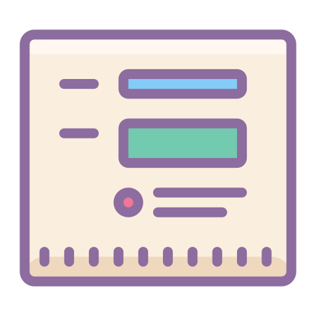 Form icon in Cute Color Style