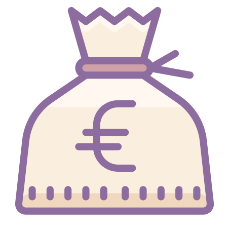 Money Bag Euro Icon Transparent Png Download For Free