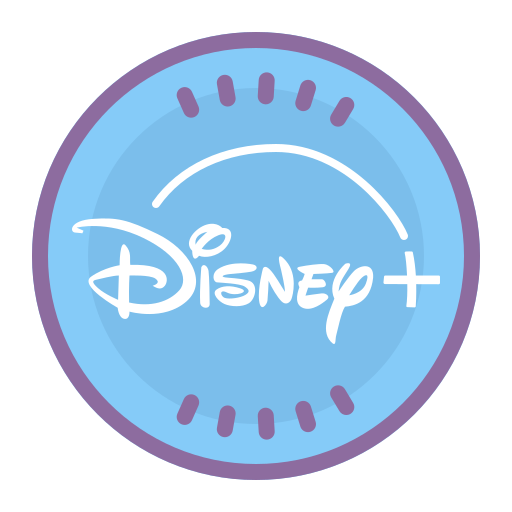 Disney Plus Icon In Cute Color Style