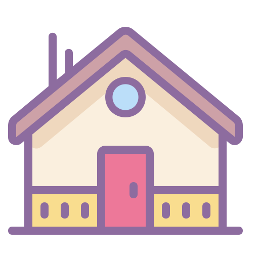 Home icon in Cute Color Style