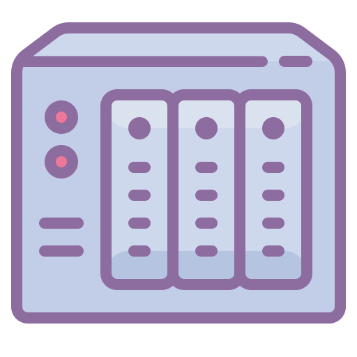 キュートカラー スタイルでの Nas のアイコン