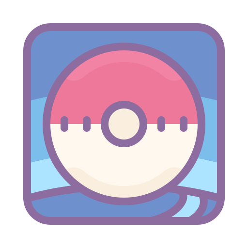 Pokemon Go Icon In Cute Color Style