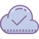 cloud checked icon