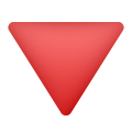 Red Triangle Pointed Down icon
