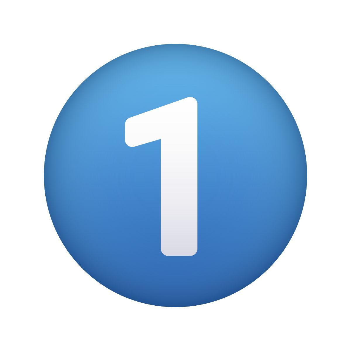 icon 1 circulado emoji estilo