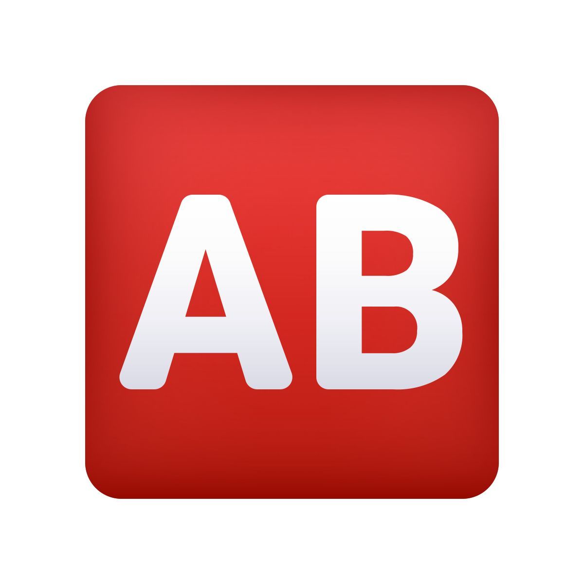 emoji style emoji tipo sangre botón ab icon