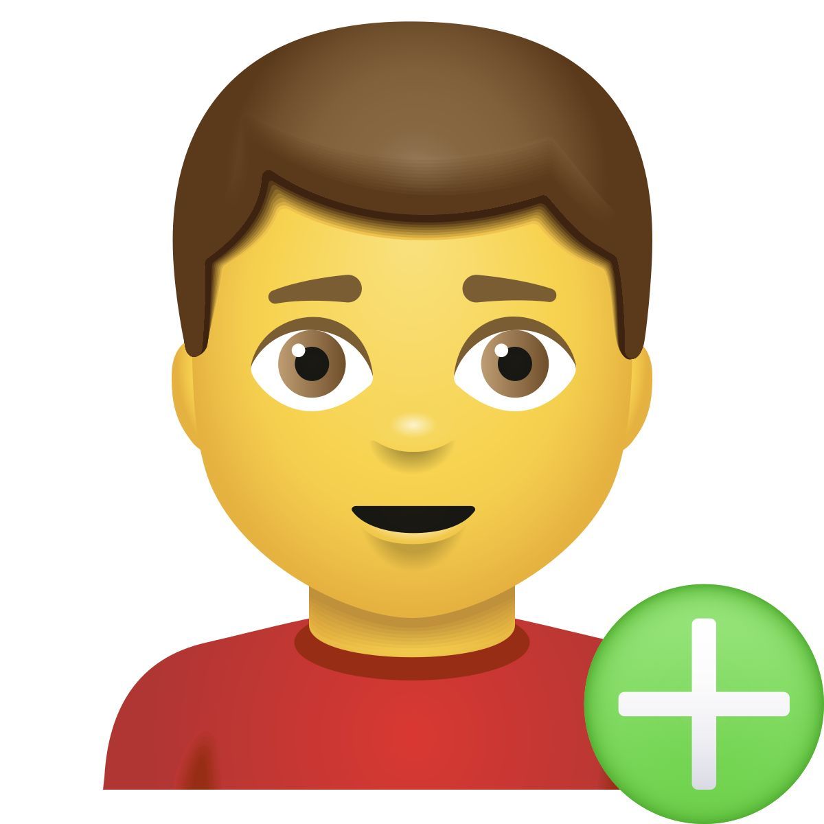 emoji 스타일 사용자 남성 추가 아이콘