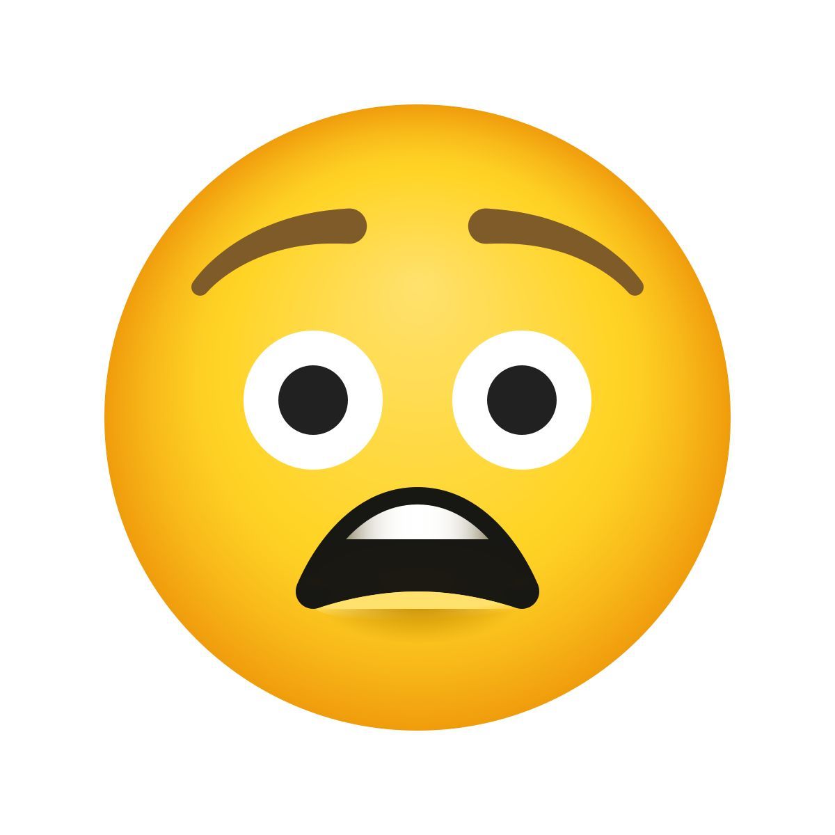 emoji style faccia angosciata icon