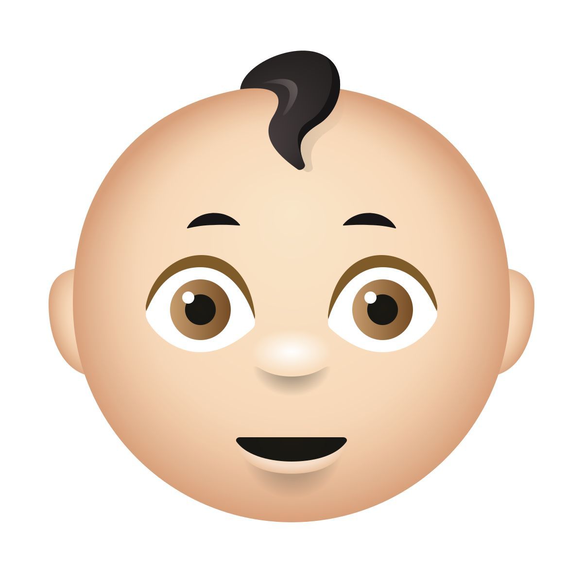 emoji style 婴儿浅肤色 icon