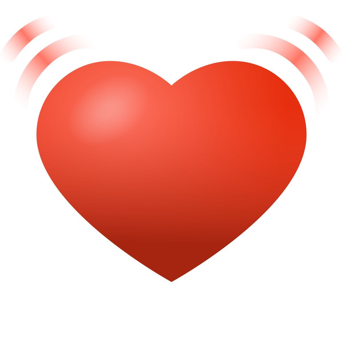emoji style cuore pulsante icon