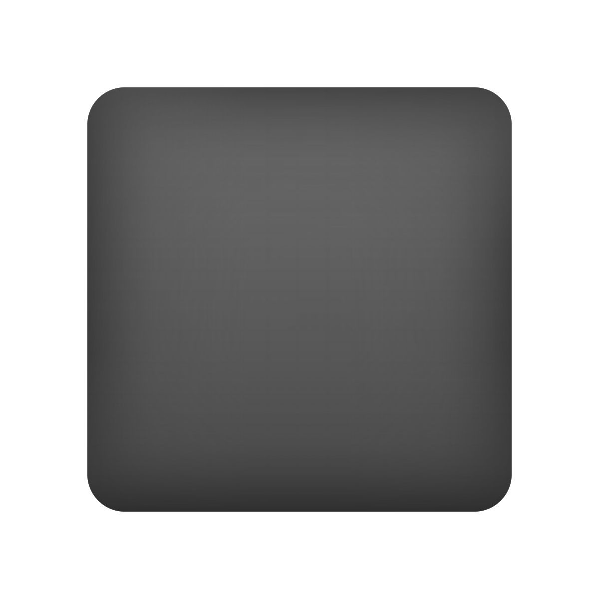 emoji style black large square icon