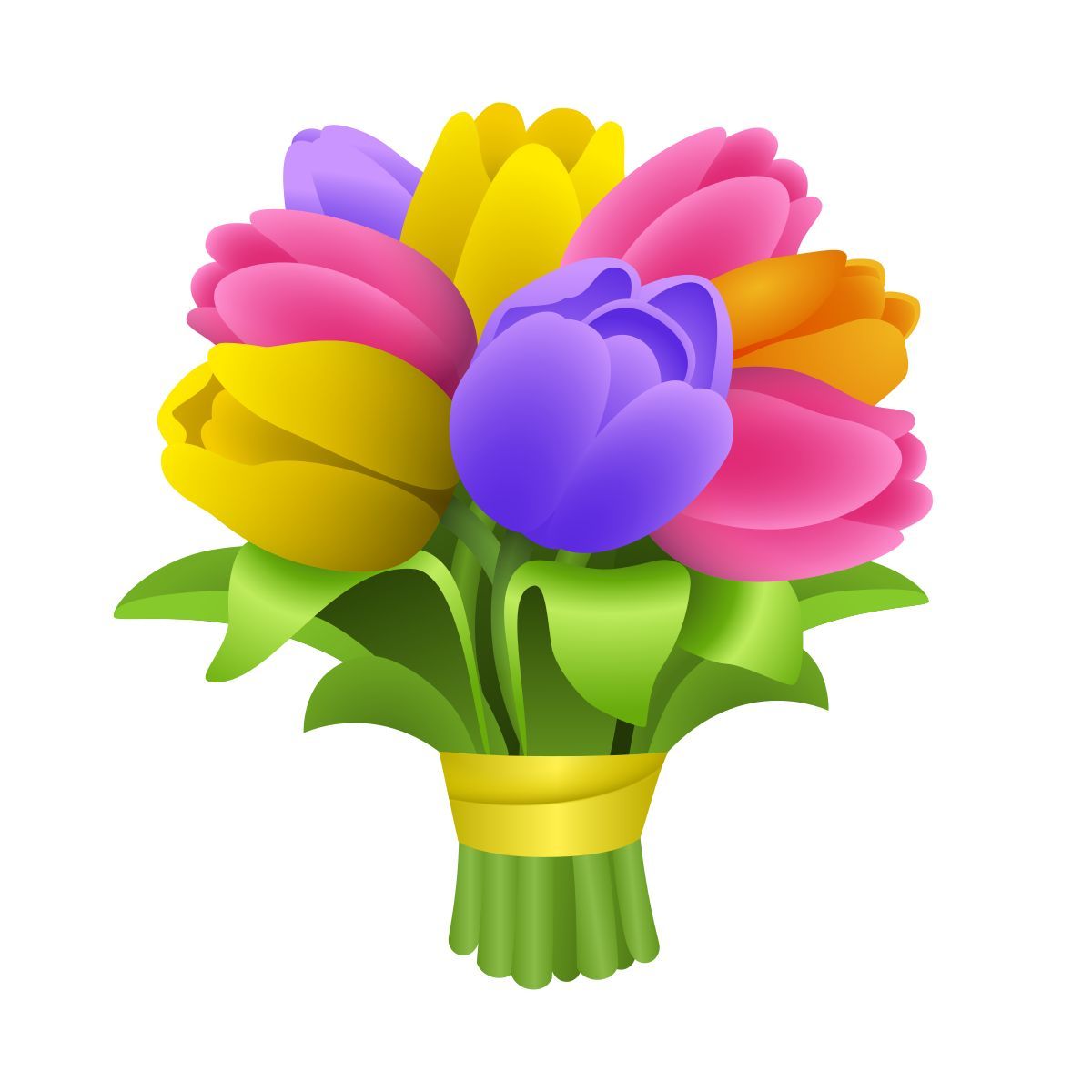 emoji style 花束表情符号 icon