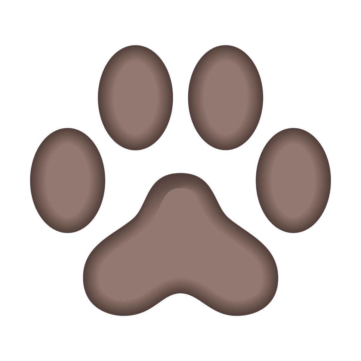 icona orma del gatto emoji stile