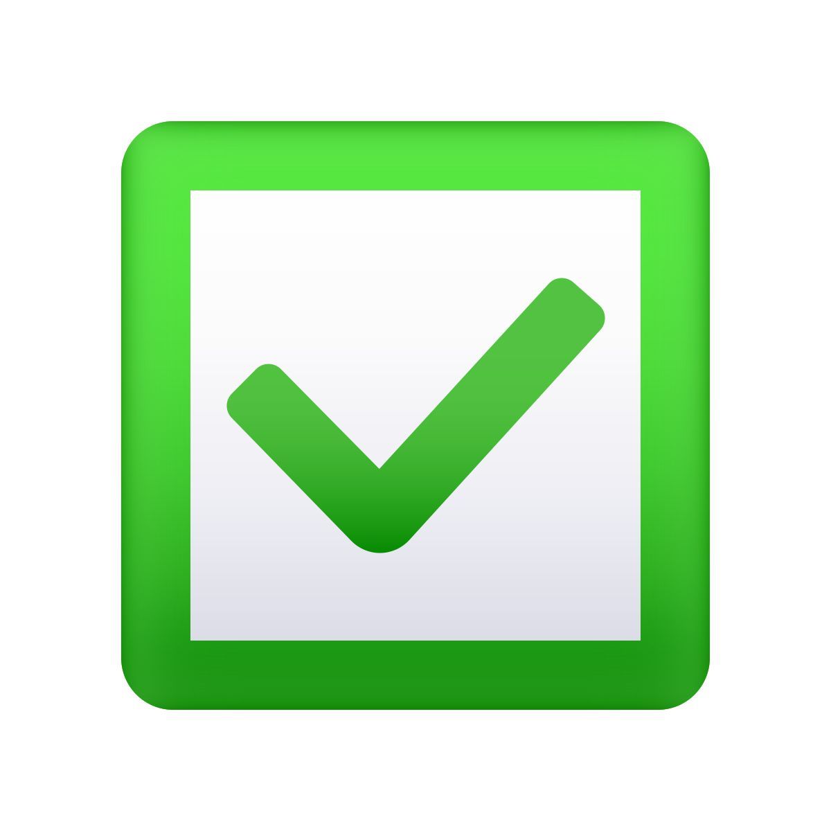 emoji style check icon