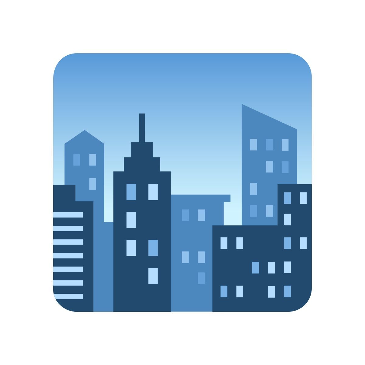 emoji style grattacielo icon